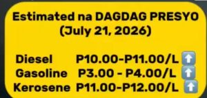 Fuel Price Update Advisory